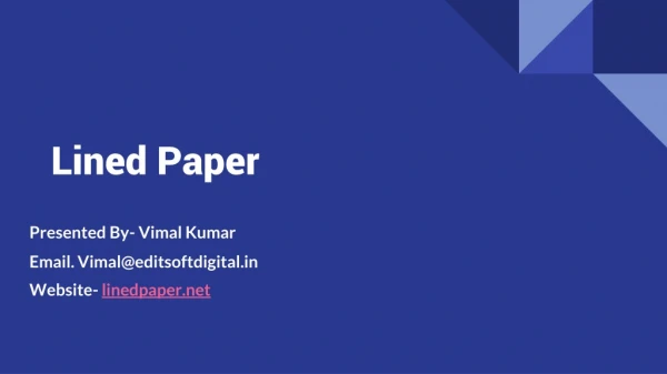Download Lined Paper