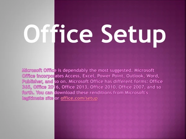 Office.com/setup – Office Antivirus Product