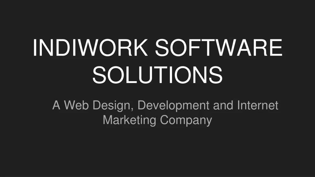 indiwork software solutions