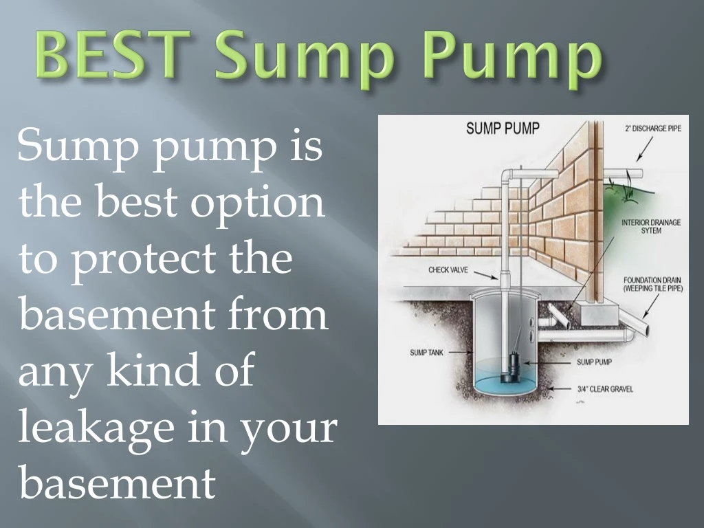best sump pump