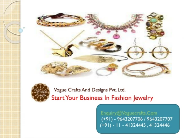 Start your business in fashion jewelry store