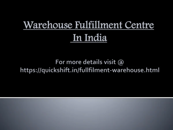 WAREHOUSING IMPORTANCE FOR ECOMMERCE BUSINESSES