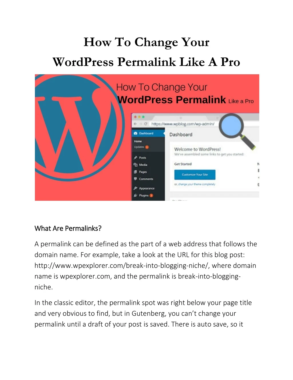how to change your wordpress permalink like a pro