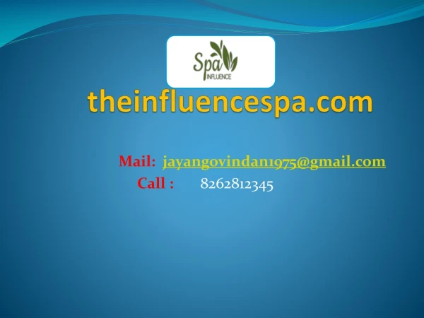 Body Massage Spa in Chennai