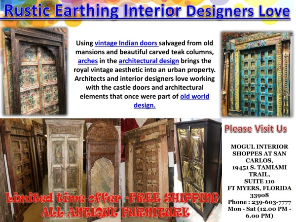 Rustic Earthing Interior Designers Love