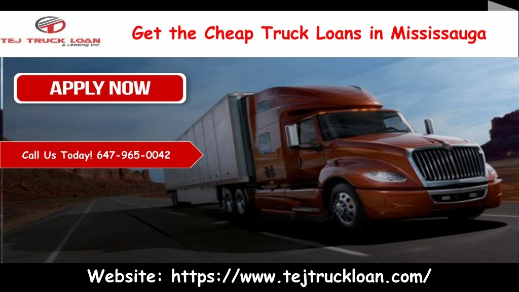 get the cheap truck loans in mississauga