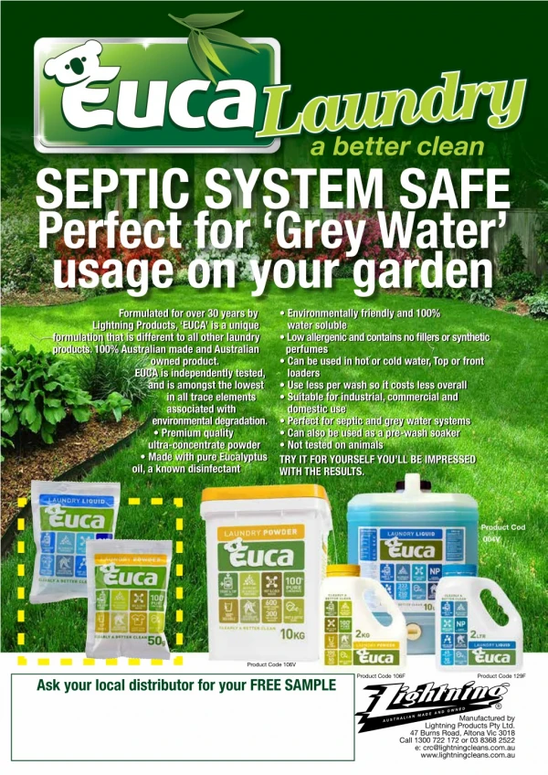 EUCA Eco-friendly Cleaning Products
