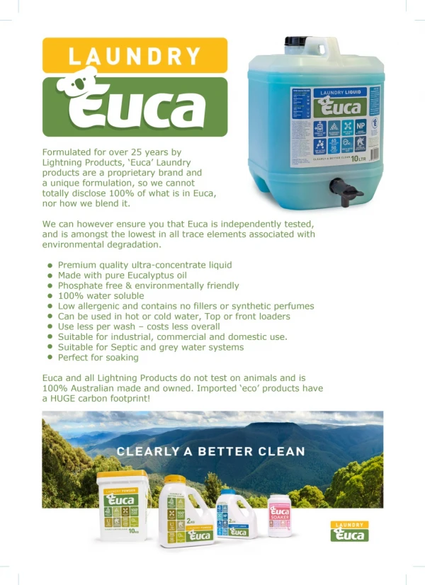 Eco Friendly Laundry Cleaning Liquid
