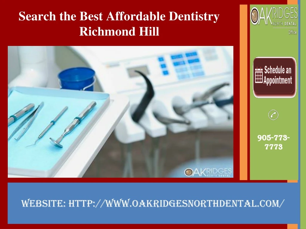 search the best affordable dentistry richmond hill