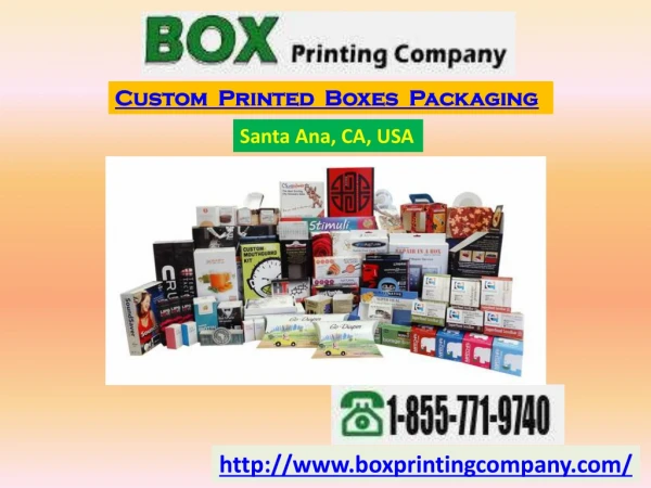 Custom Printed Boxes and Packaging Services