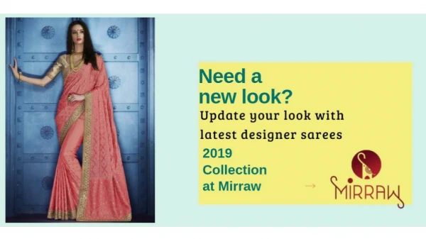 Latest designer sarees collection of 2019