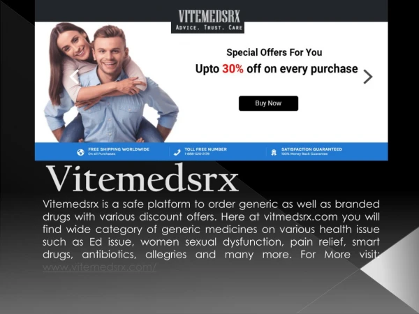 Vitemedsrx A Well Known Online Pharmacy