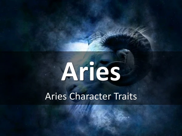 Aries Character Traits