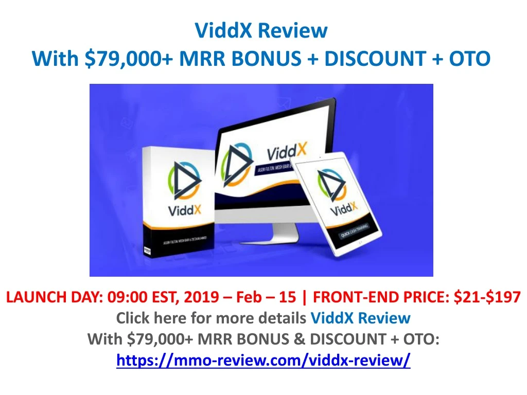 viddx review with 79 000 mrr bonus discount oto