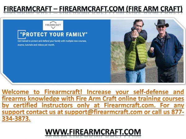 Firearmcraft.com We Educate, Train, And Promote Responsible, American Gun Owners…
