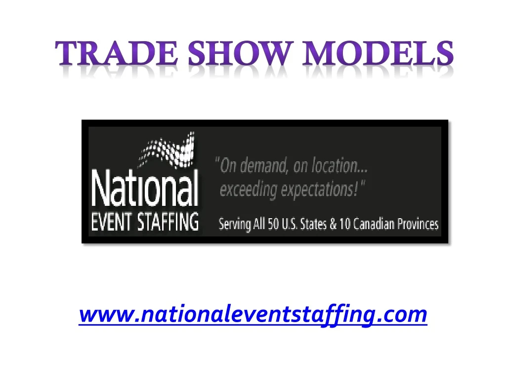 trade show models