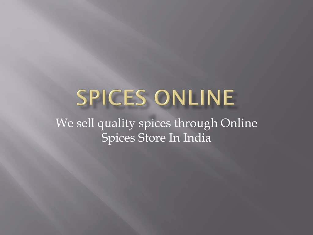 spices online