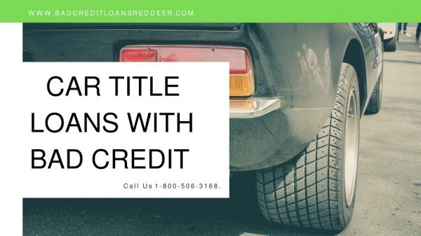 Get A Title Loans With Bad Credit