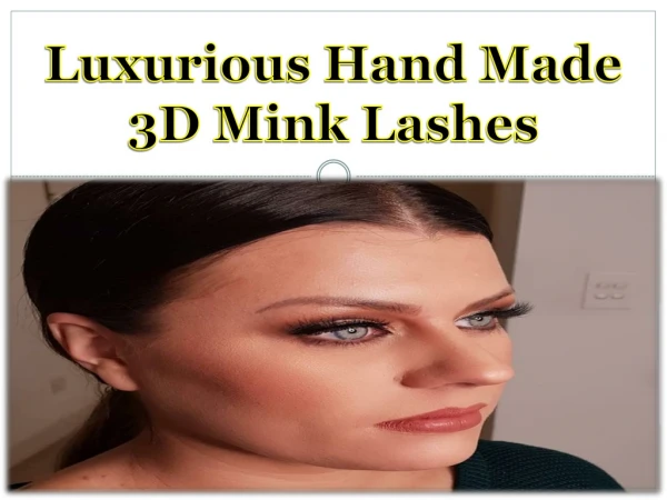 Luxurious Hand Made 3D Mink Lashes