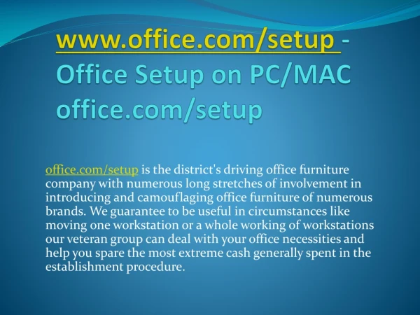 www office com setup office setup on pc mac office com setup