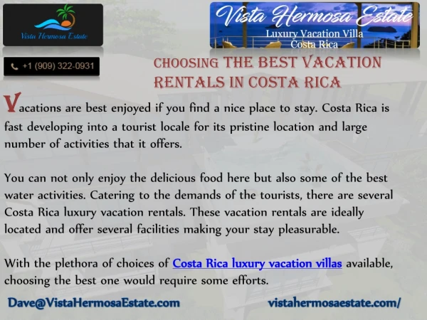 Costa Rica Luxury Villa