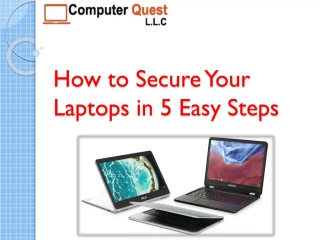 How to Secure Your Laptop in 5 Easy steps - slide 1