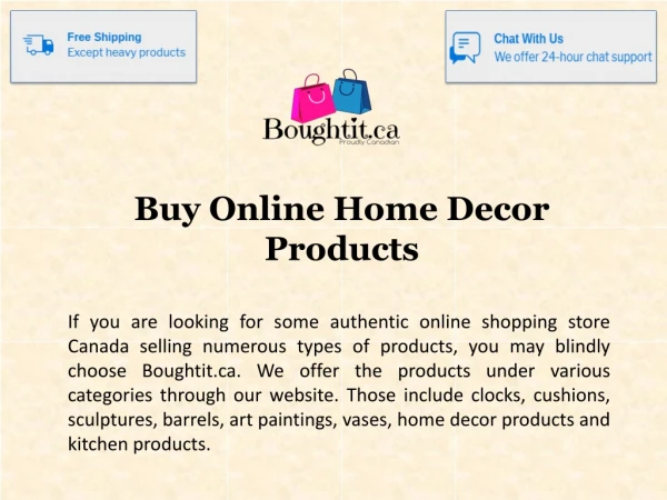 Buy Online Home Decor Products