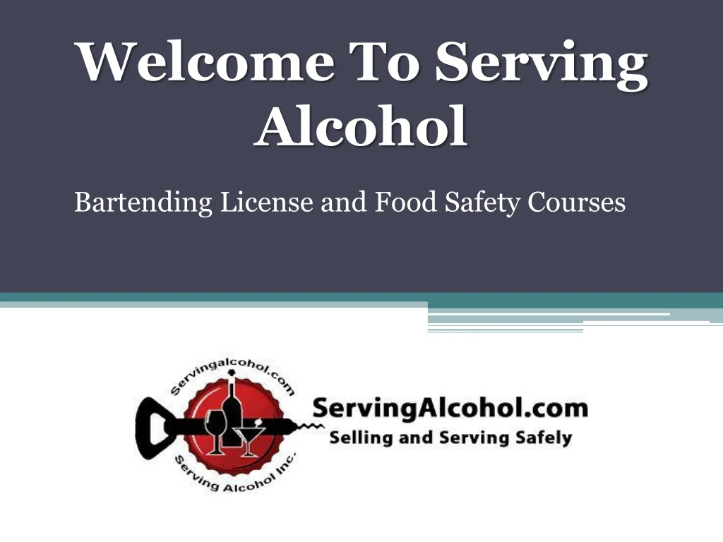 welcome to serving alcohol