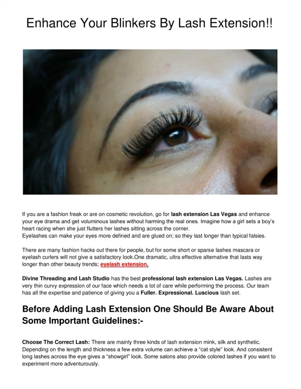 Guidelines For Before Adding Lash Extension