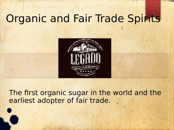 Distillery and Organic Spirits