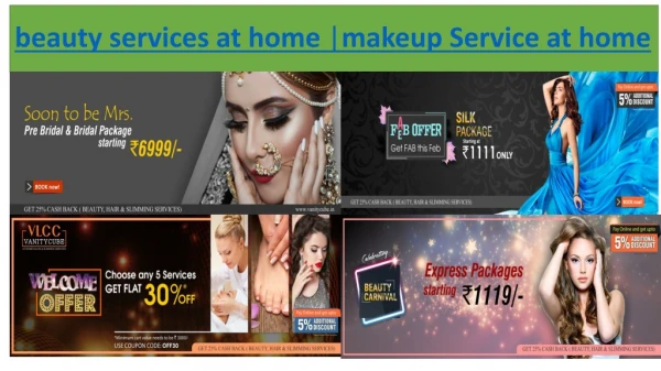 salon at home |beauty services at home makeup service