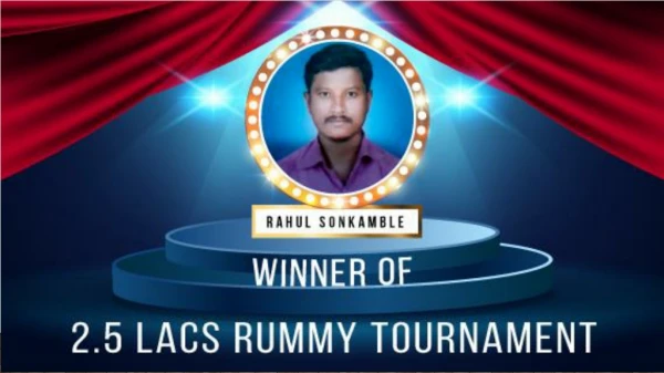 Meet rmsonkamble, Winner of 2.5 Lacs Rummy Tournament