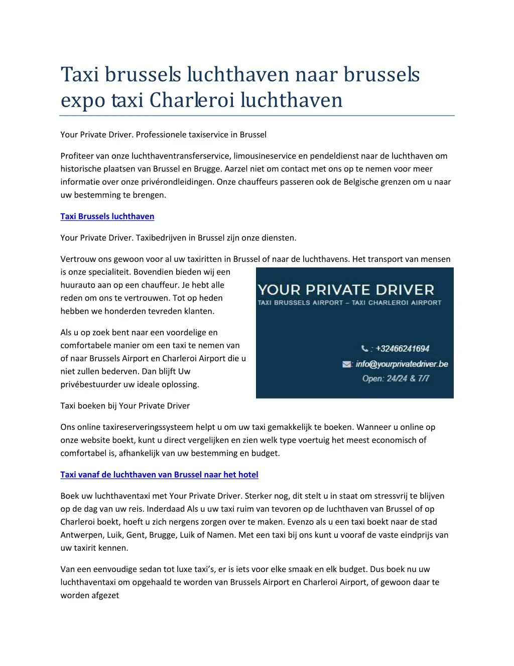 taxi brussels luchthaven naar brussels expo taxi