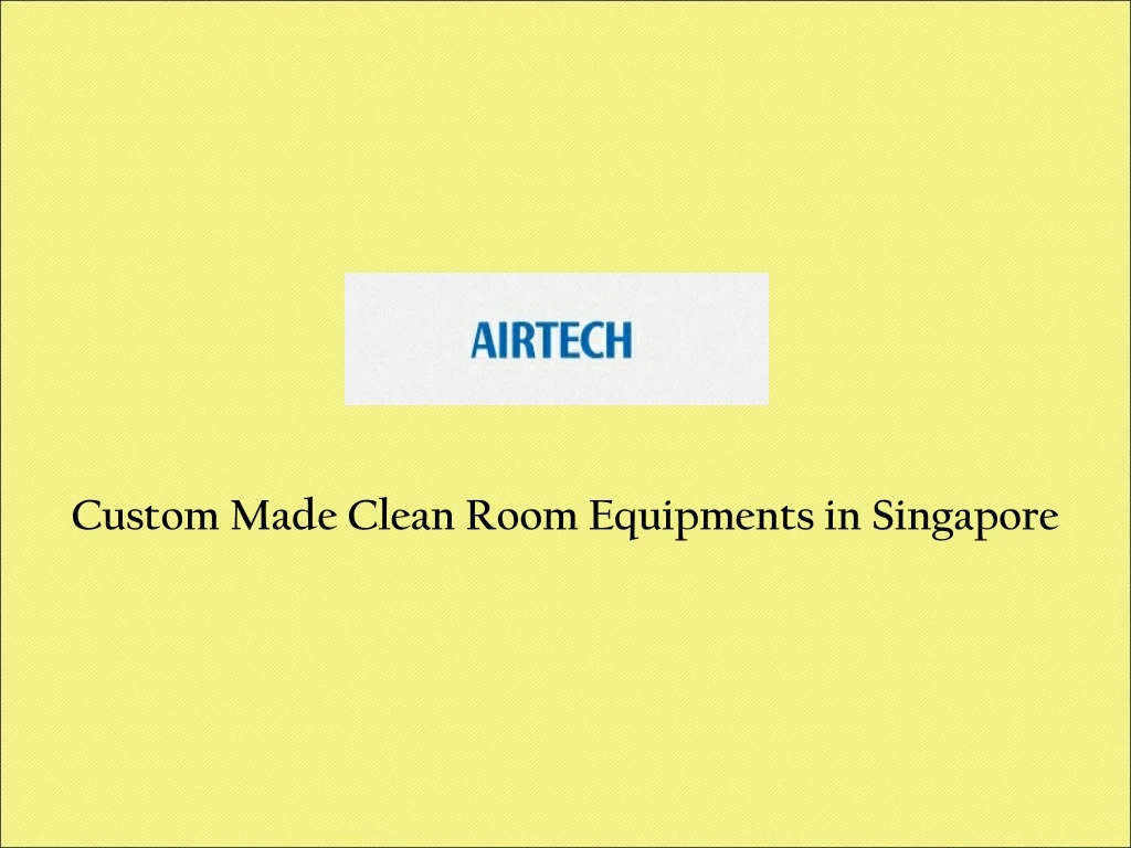 custom made clean room equipments in singapore