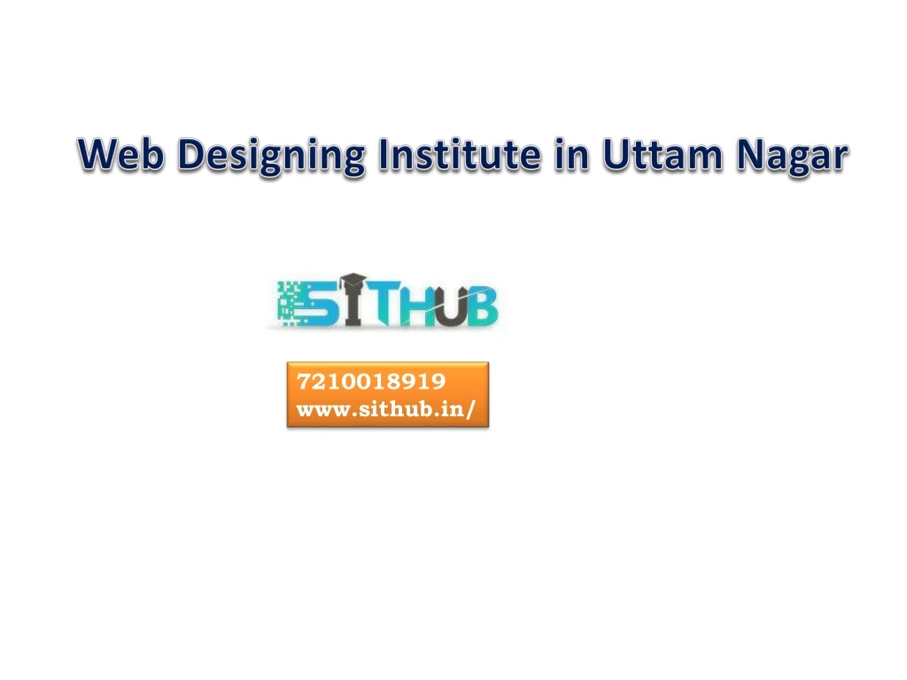 web designing institute in uttam nagar