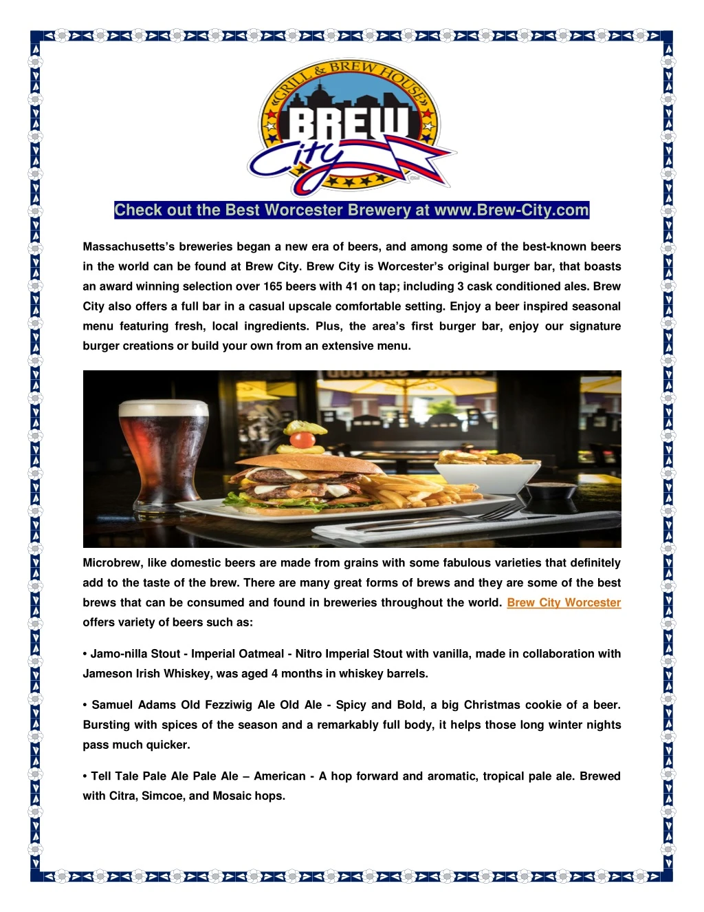 check out the best worcester brewery at www brew