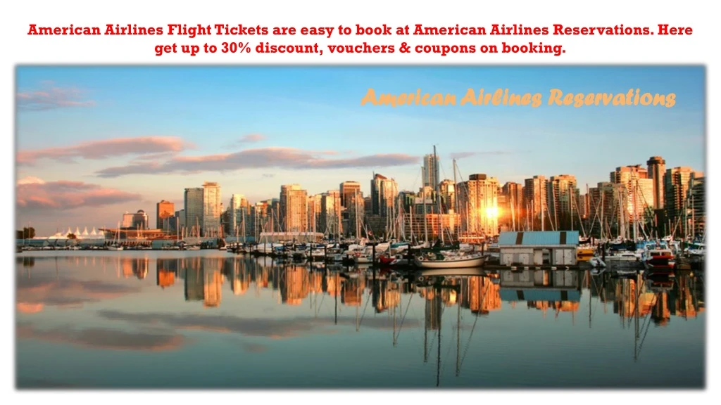 american airlines flight tickets are easy to book
