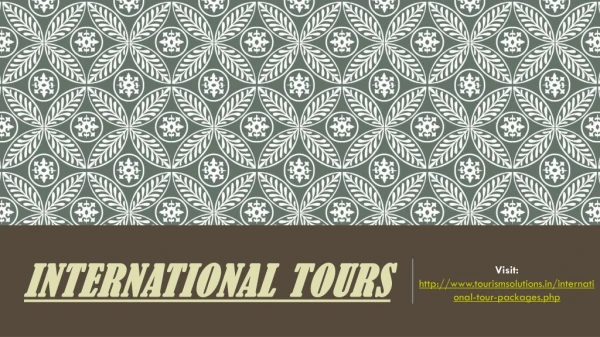 International tours