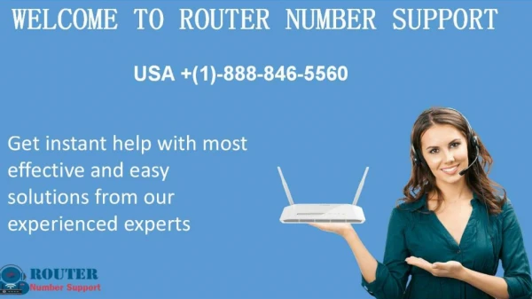 Contact Router Number support @ (1)-888-846-5560
