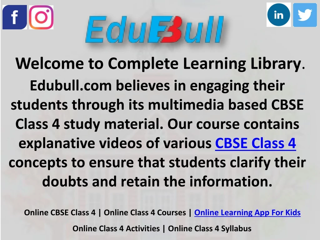 welcome to complete learning library