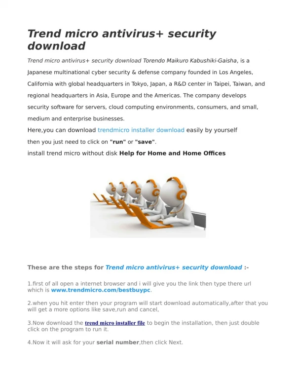 Trend micro antivirus security download