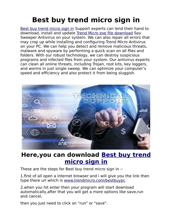 Best Buy Trend Micro Sign In