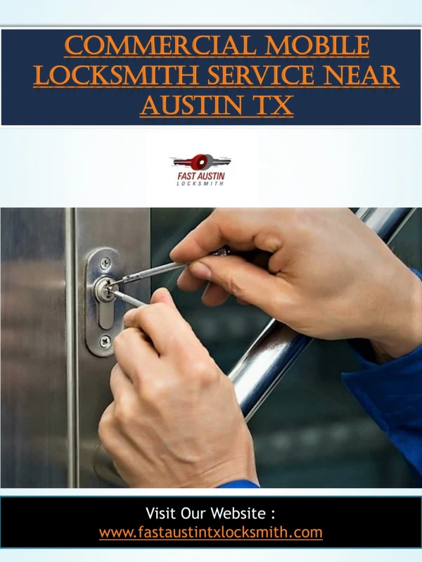 Commercial Mobile Locksmith Service Near Austin Tx