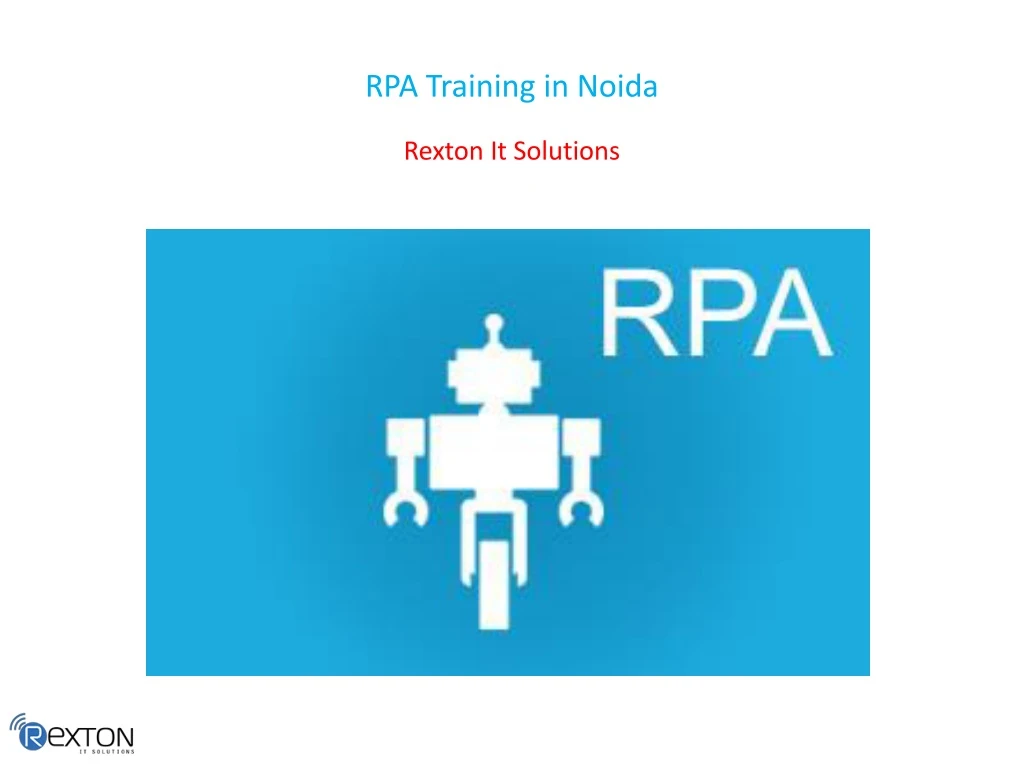 rpa training in noida