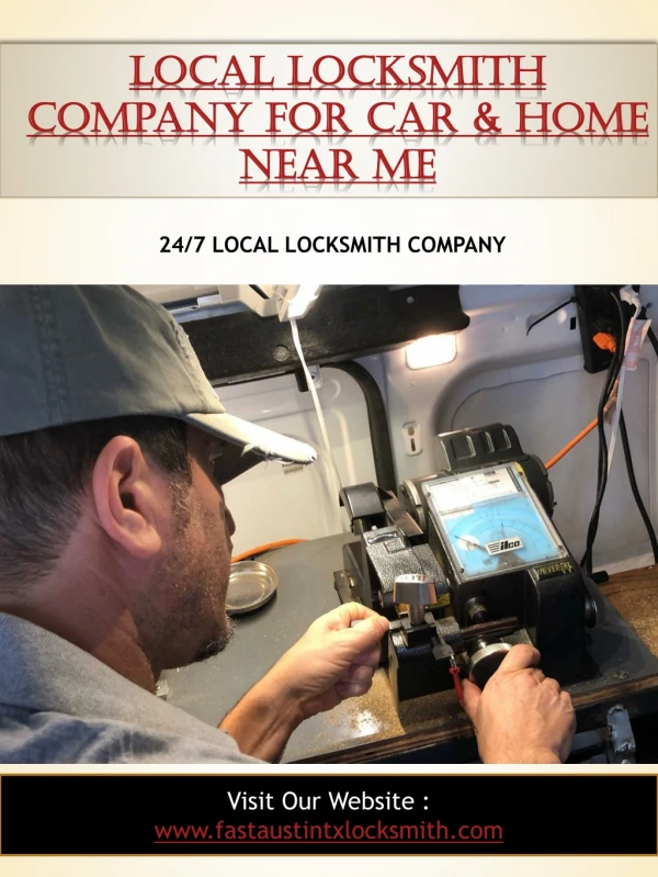 Local Locksmith Company For Car & Home Near Me