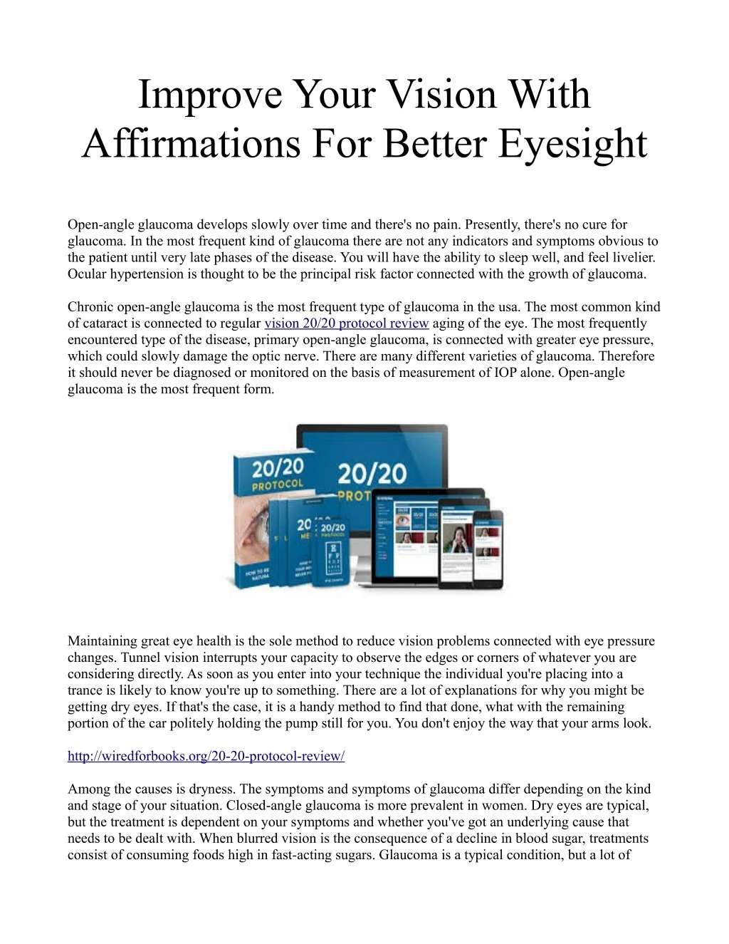 improve your vision with affirmations for better