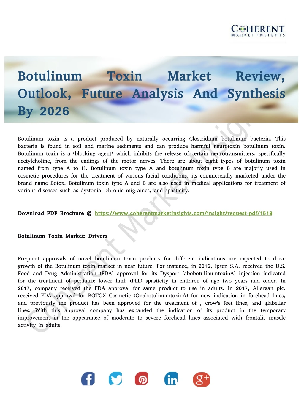 botulinum toxin botulinum toxin outlook future