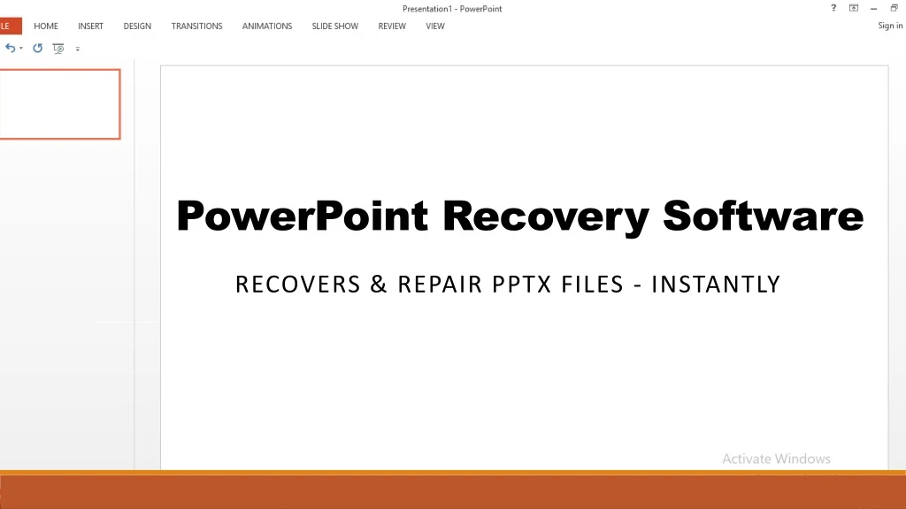 powerpoint recovery software