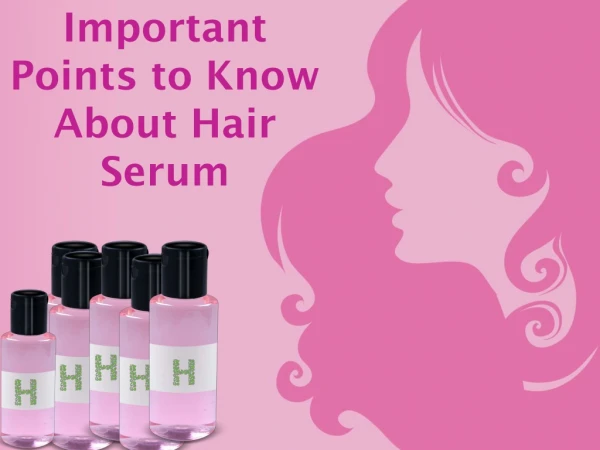 Secrets of the hair serum