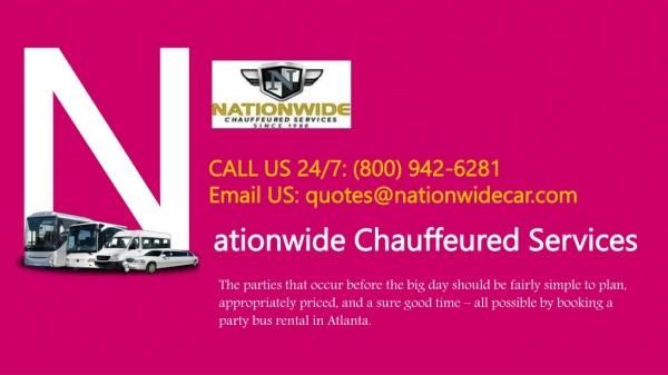 Build Up to the Nuptial Ceremony with a Party Bus Rental in Atlanta